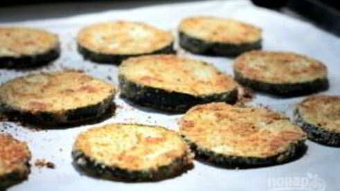 кабачки в сырной панировке