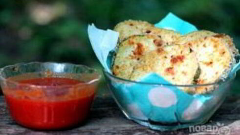 кабачки в сырной панировке
