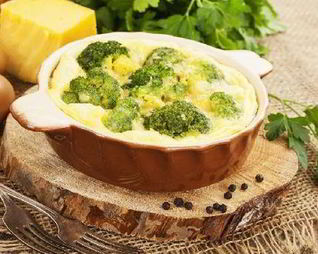 Капуста брокколи с яйцом