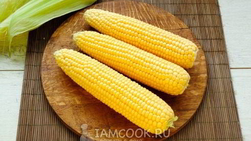 кукуруза, варенная с молоком и сливочным маслом