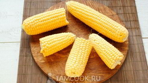 кукуруза, варенная с молоком и сливочным маслом