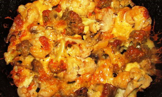 Овощи, запеченные в духовке с сыром