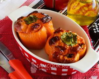 Перец, фаршированный грибами