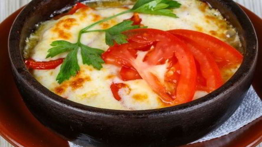 Рецепт помидоров, запеченных с моцареллой