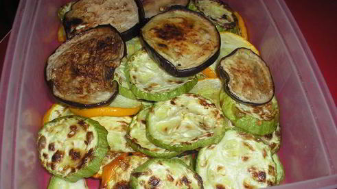 цукини и баклажаны в медово-бальзамичном маринаде