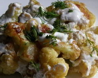 Цветная капуста со сметаной