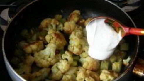 цветная капуста со сметаной