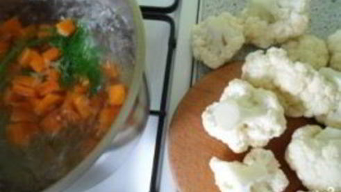 цветная капуста запеченная в духовке с яйцом