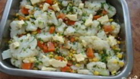 цветная капуста запеченная в духовке с яйцом