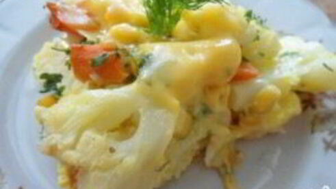 цветная капуста запеченная в духовке с яйцом