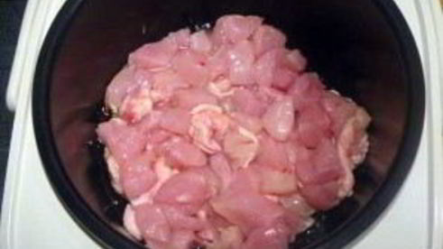 тушеная картошка с курицей и грибами