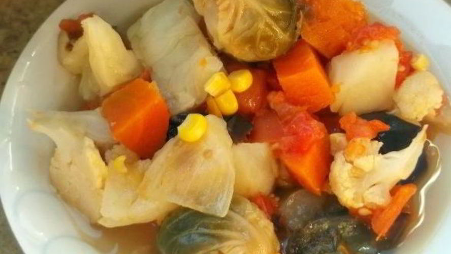 Рецепт тушеной тыквы с овощами