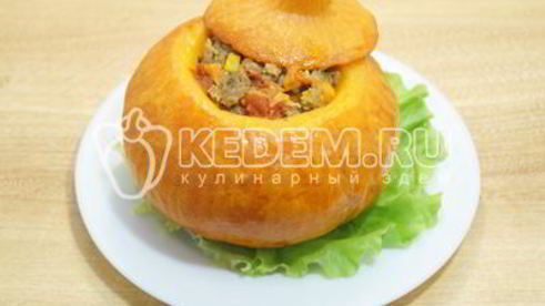 тыква фаршированная фаршем