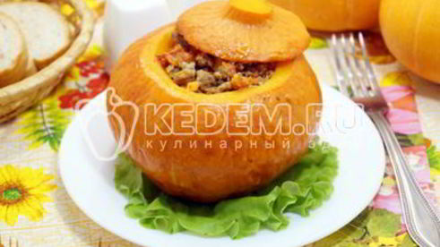 тыква фаршированная фаршем