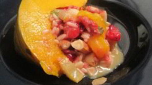 тыква, фаршированная рисом