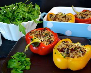 Вегетарианский фаршированный перец