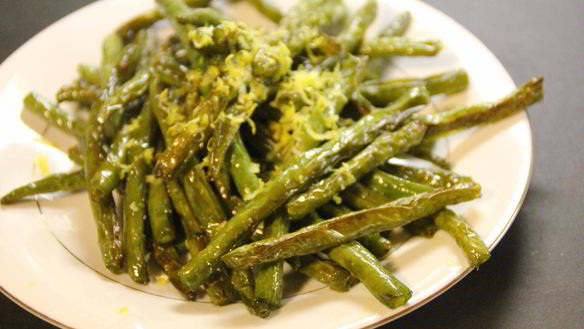 Рецепт Запеченной стручковой фасоли