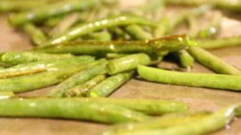 запеченная стручковая фасоль