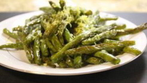 запеченная стручковая фасоль