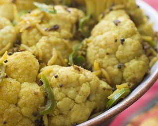 Запеченная цветная капуста с лимоном и чесноком