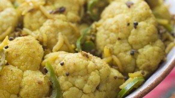 Рецепт Запеченной цветной капусты с лимоном и чесноком