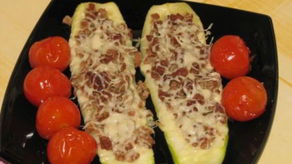 Рецепт Запеченных кабачков — лодочек