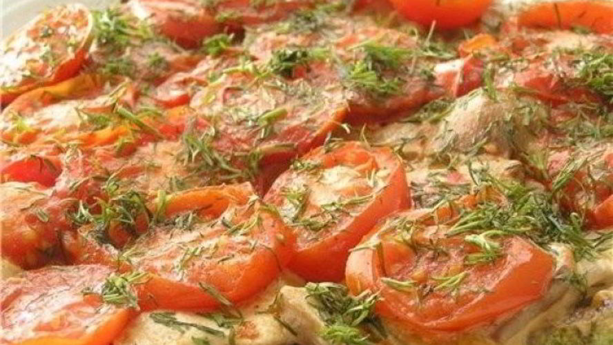 Рецепт запеченных кабачков с помидорами и сыром