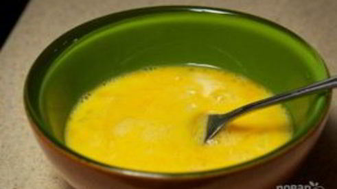 зеленая фасоль с яйцом