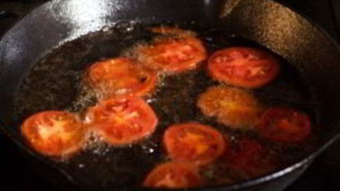 жареные баклажаны с овощами