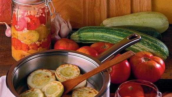 Рецепт Жареных кабачков с чесноком