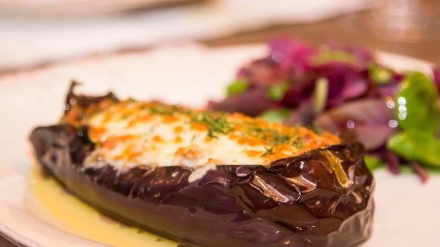 Рецепт баклажанов с куриной печенью и овощами