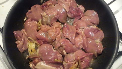 бантики с куриной печенью