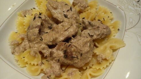 бантики с куриной печенью