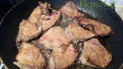 говяжья печень в сливочном соусе