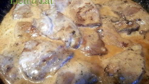 говяжья печень в сливочном соусе