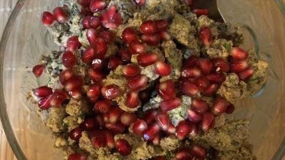 Рецепт Кучмачей — печени и сердце курицы с орехами