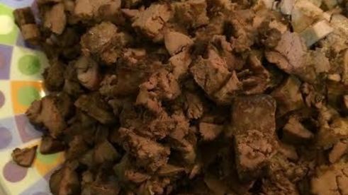 кучмачи — печень и сердце курицы с орехами