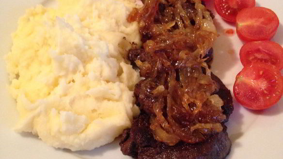 Рецепт Куриной печени с медовым луком