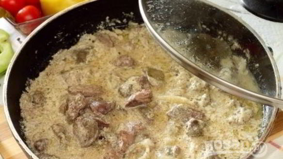 Рецепт Куриной печени с подливкой