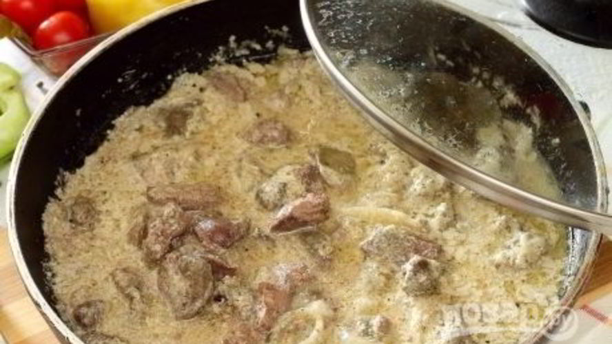Рецепт куриной печени с подливкой