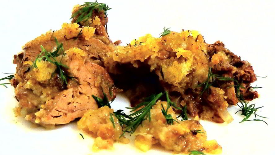 Рецепт куриной печени в узелке