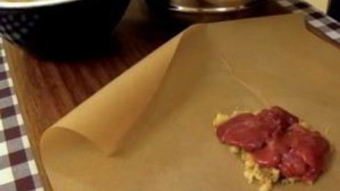 куриная печень в узелке