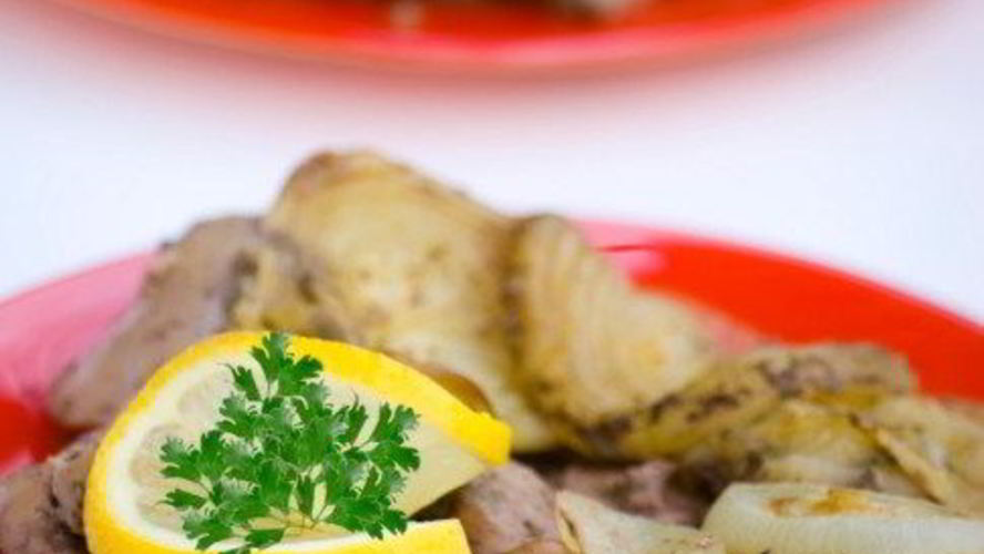 Рецепт маринованная куриная печень со сладким перцем, луком, чесноком и имбирем