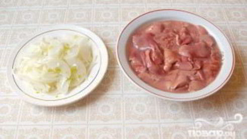 нежная печень с цветной капустой