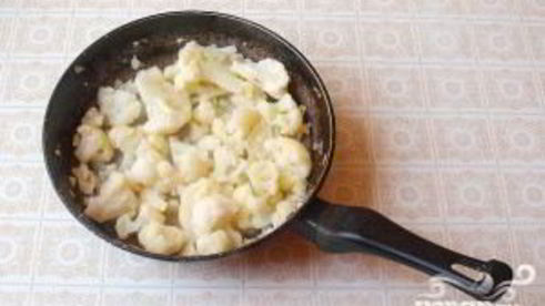 нежная печень с цветной капустой