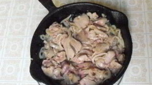 нежная печень с цветной капустой