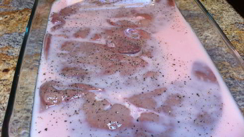 печень говяжья запеченная в молоке