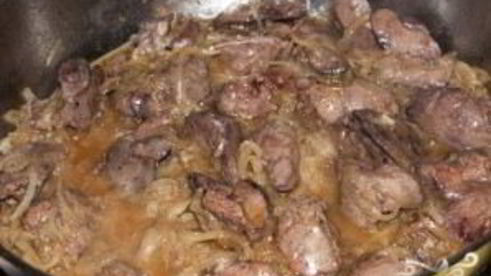 печень индейки с яблоками