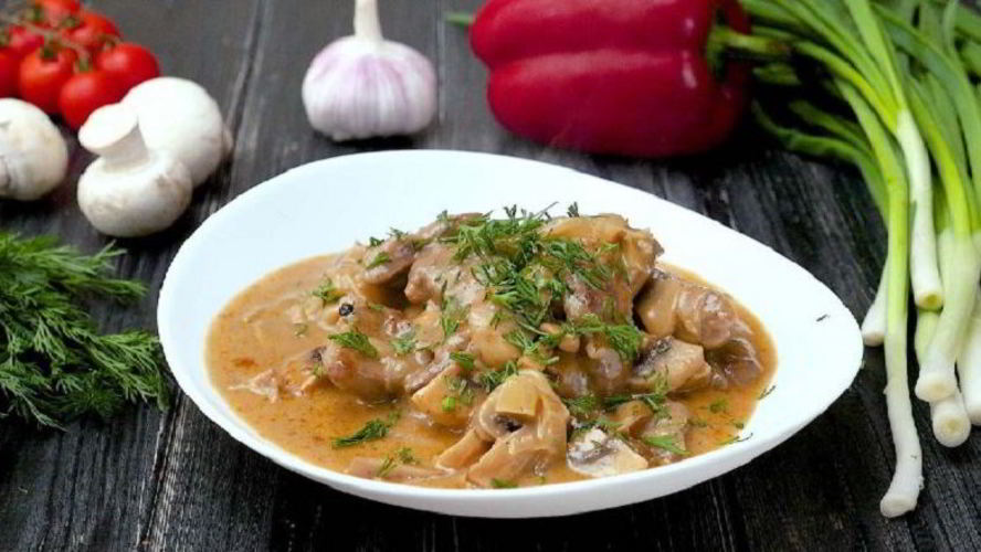 Рецепт печени по-строгановски