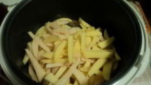 печень с картошкой в мультиварке